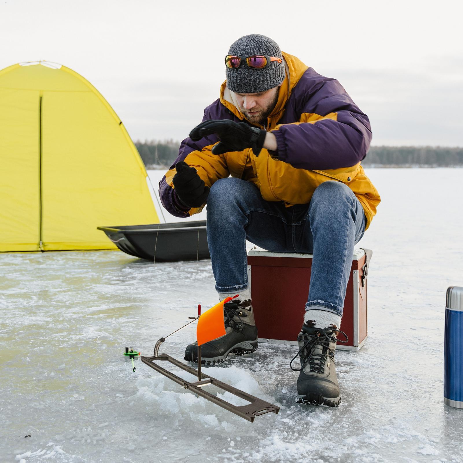 Ice Fishing Tip Up - Pêche sur glace pointe vers le