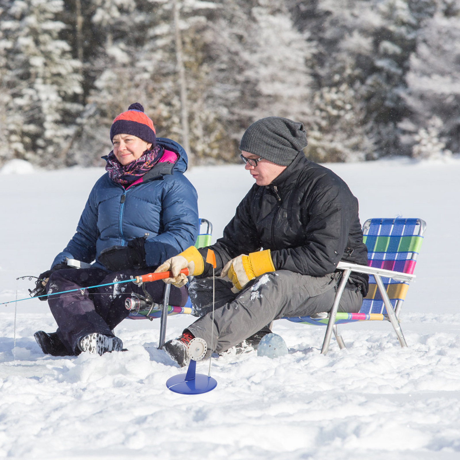 Drapeau de pêche sur glace, ma - Ice Fishing Tip Up avis et prix