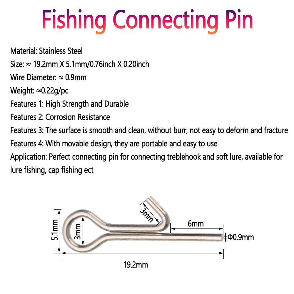 50/100 pièces Épingles de fixa - Fishing Equipment Cheap avis et prix