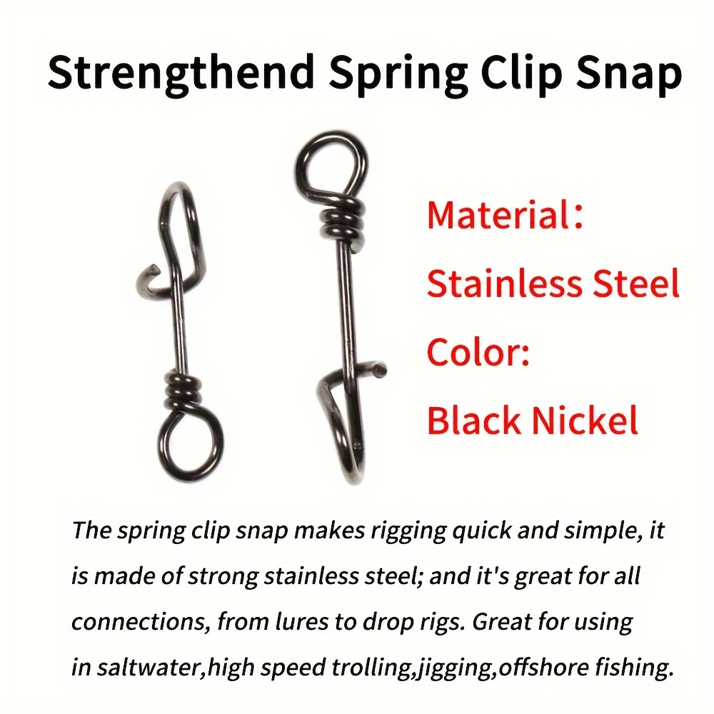 50 pièces de clips à ressort d - Fishing Equipment Cheap avis et prix
