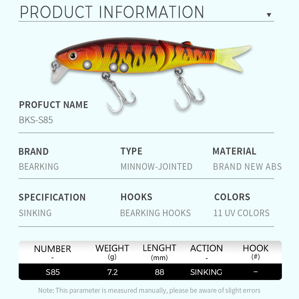 S85 Bearking marque 1 PC AS-S8 - Fishing Equipment Brands avis et prix